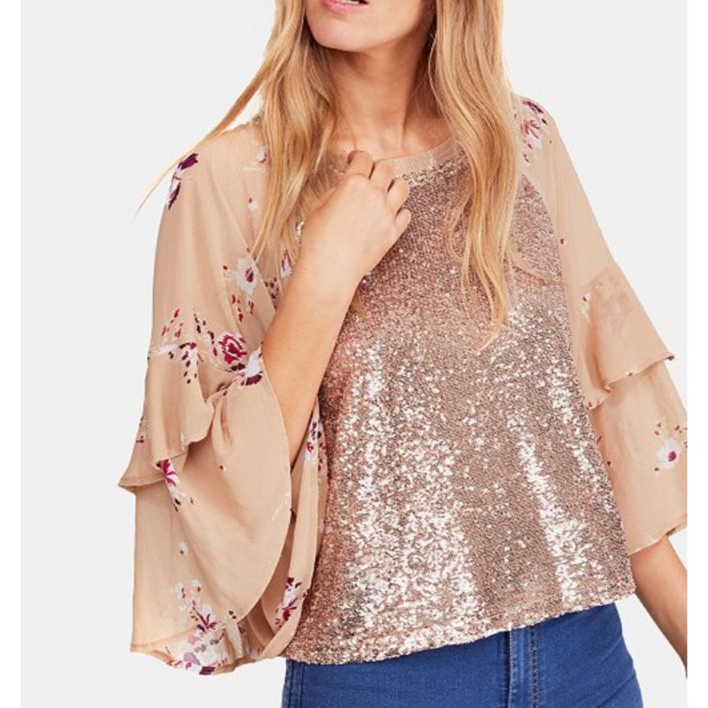 🔥 70% OFF 🔥Free People - S&S Sequined Top